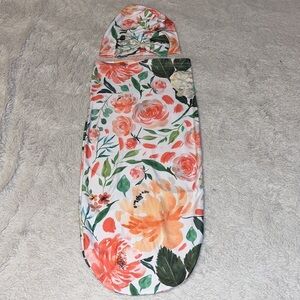Mint Condition Itzy Ritzy Floral Swaddle W/ Matching Hat